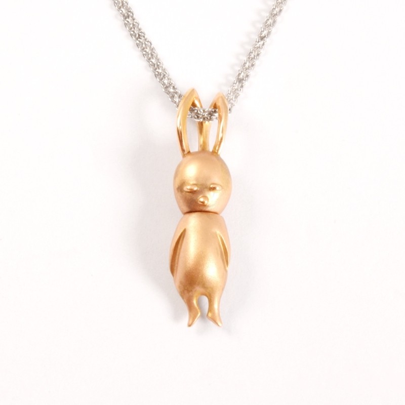 IRIS 18K Pink Gold 'Rabbit' Pendant