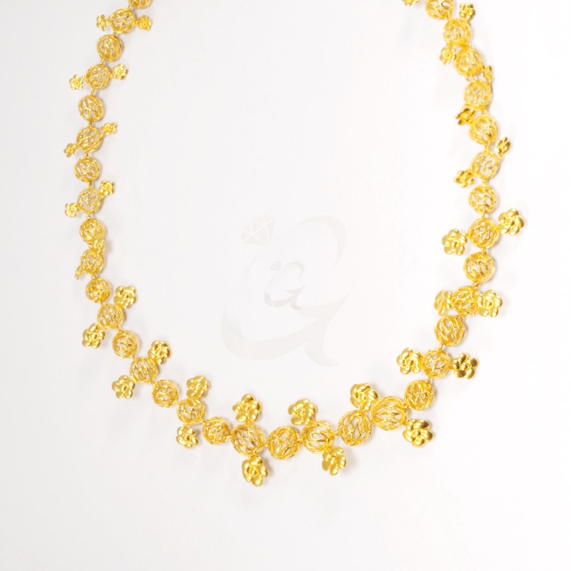 Goldlery 24K Gold 'Panchan' Necklace