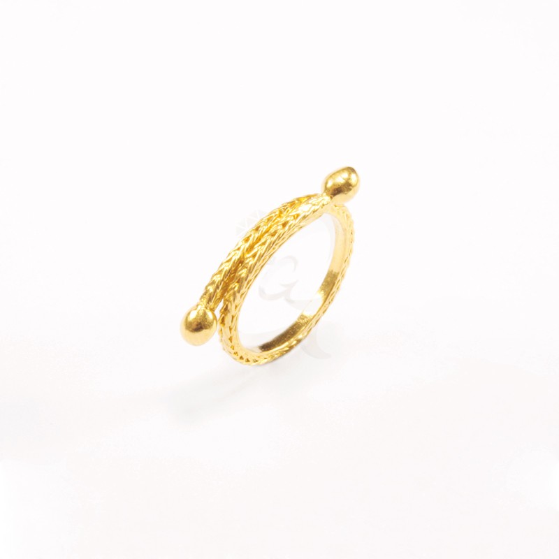 Goldlery 24K Gold 'Garandha' Ring