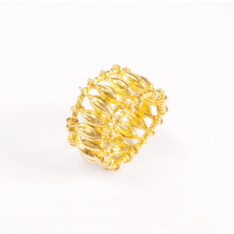 Goldlery 24K Gold 'Anna' Ring Size 48