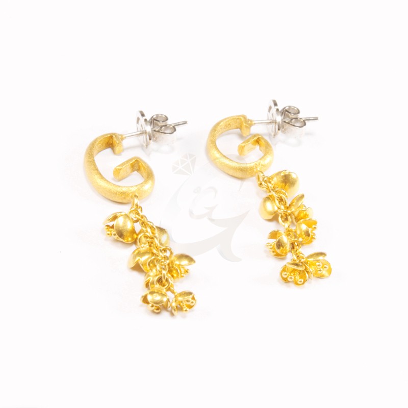 Goldlery 24K Gold 'Alina' Earring