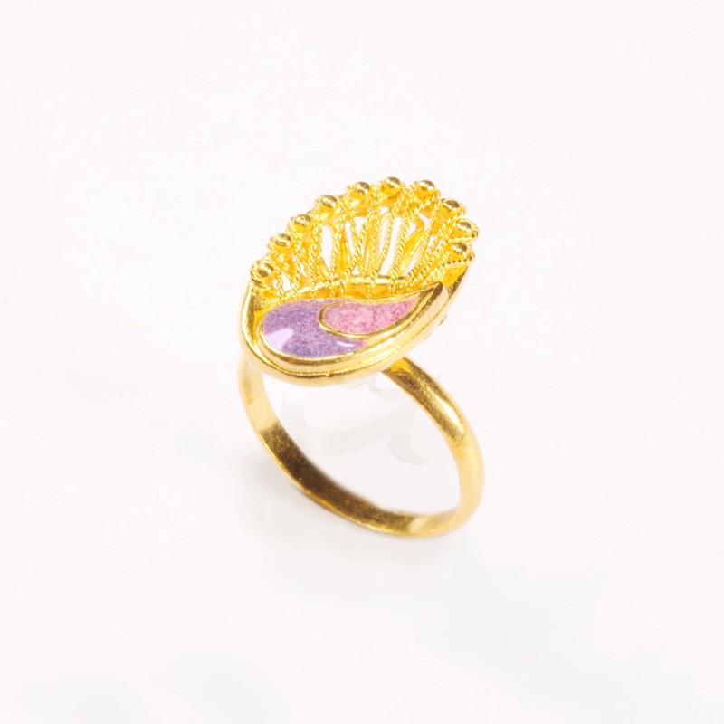 Goldlery 24K Gold 'Praewa' Ring