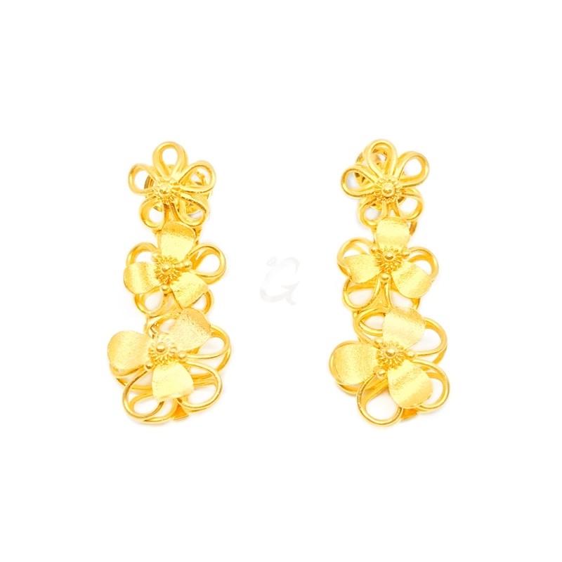 Goldlery 24K Gold 'Proud Malin' Design 09 Earring