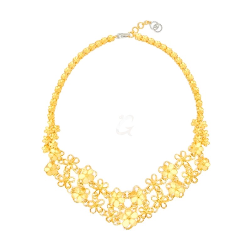 Goldlery 24K Yellow Gold 'Proud Malin' Design 01 Necklace