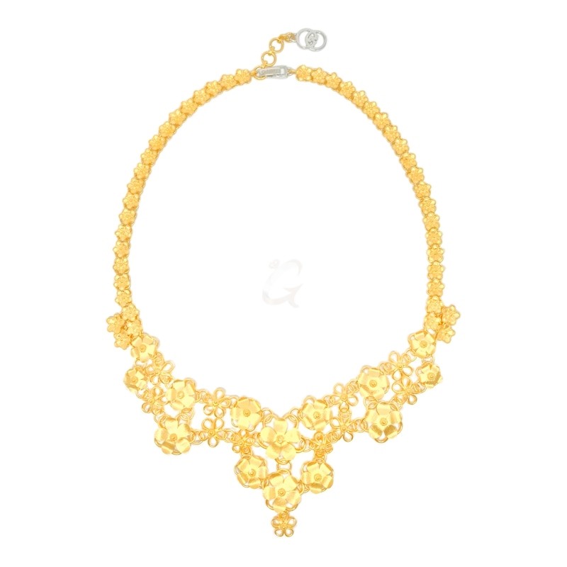 Goldlery 24K Yellow Gold 'Proud Malin' Design 02 Necklace
