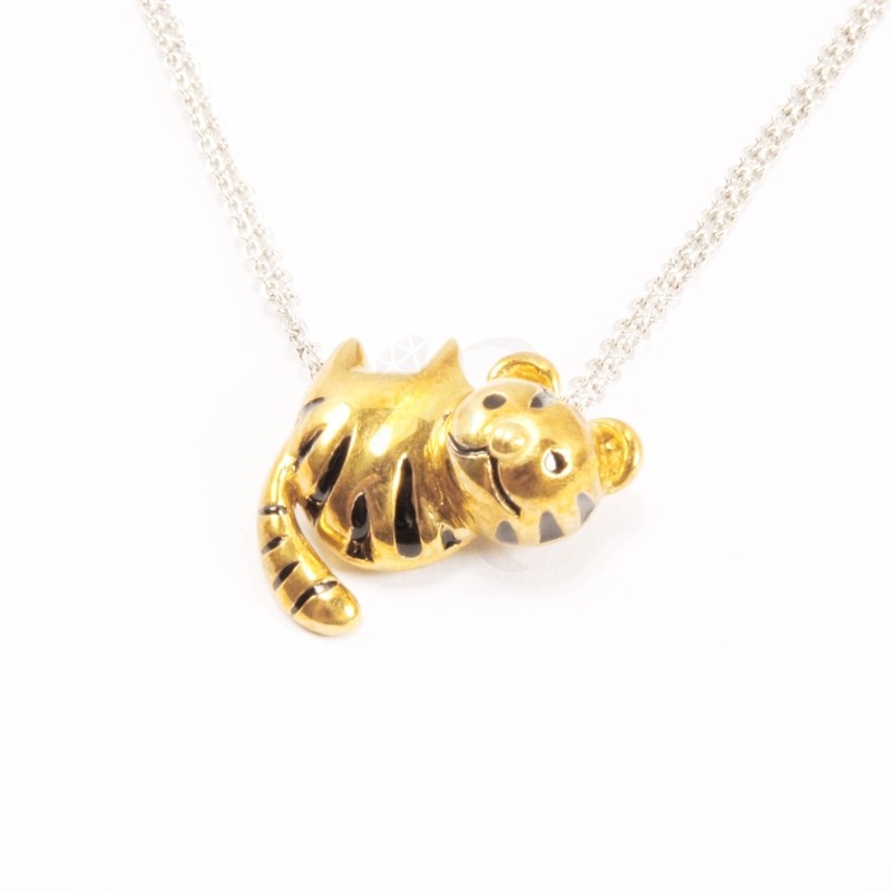 IRIS 18K Yellow Gold 'Tiger' Pendant